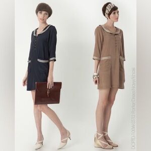 Dear Creatures Navy Porter Dress Size M